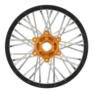 Imagem de Pro-Line Racing 1/4 Pro-Spec Aluminum V2 Bead Rear Wheel Assembled Black/Gold Promoto-MX PRO283700T3