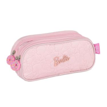 Imagem de Estojo Escolar Infantil Triplo Barbie Luxcel ET47715BB Rosa
