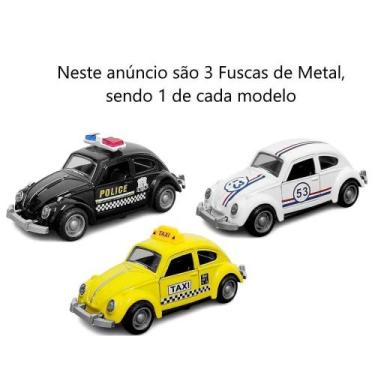 Imagem de Kit 3 Super Miniatura Carrinho De Ferro Fusca 1957 Herbie - Sweet Home