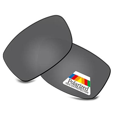 Imagem de Bwake Lentes de reposição para óculos de sol Arnette Quick Draw AN4178 - Preto escuro polarizado