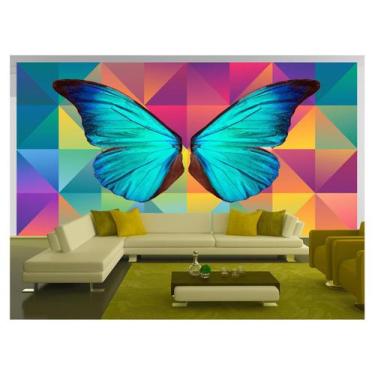 Imagem de Papel De Parede 3D Arte Asas Selfie Insta Cores 3,5M Tra176 - Você Dec