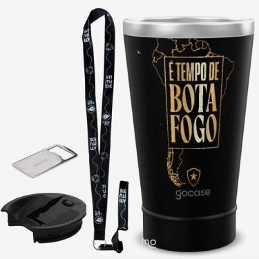 Imagem de KIT Copo Térmico GOCASE Vibe 470ml do BOTAFOGO com tampa e abridor e t