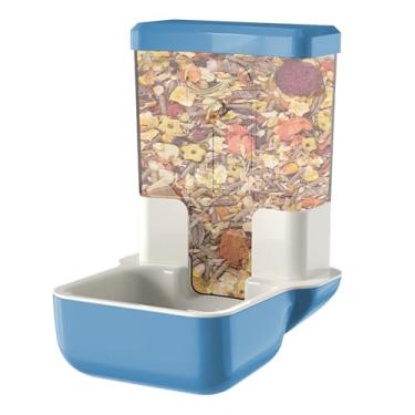 Imagem de Alimentador automático de coelhos – Alimentador automático de hamster | Tigela de armazenamento de grande capacidade para papagaios, furões, pombos, ouriços, chinchilas