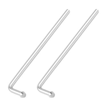 Imagem de FALVFUN 2 peças de hastes de suspensão de escapamento de carro, haste de suporte de solda de veículo de 90 graus de comprimento de 90 graus, acessórios de suspensão de dobra de tubos de escape