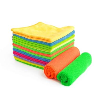 Imagem de Kit Premium de Panos de Microfibra Multiuso, 8 Unidades Multicoloridas, 30x30 cm, Alta Absorção e Secagem Rápida para Cozinha, Carro e Vidros