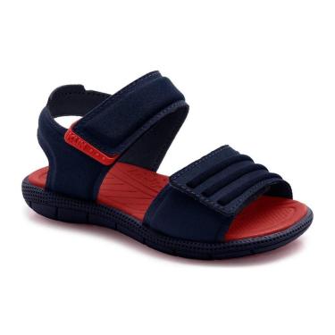 Imagem de Sandália Papete Infantil Klin Tic Tac Casual Azul/Vermelho-Masculino