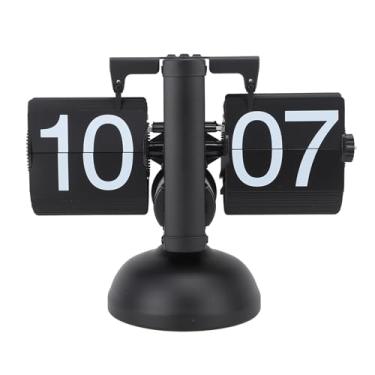 Imagem de RiToEasysports Flip Clock 304 Relógio de Mesa retrô de Aço Inoxidável Com Botão Ajustável, Números Grandes para Decoração de Prateleira de Mesa de Estudo de Escritório Em Casa (#14)