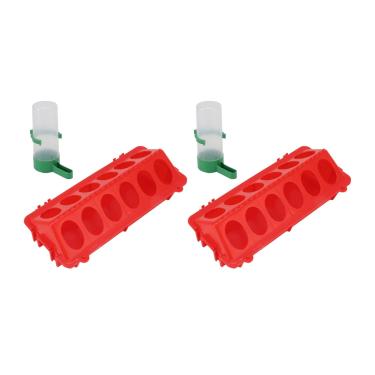 Imagem de Zerodis Alimentador de água para Pintinhos Com Flip Top Jardinagem Doméstica Criação de Jardim Design de Criação de Jardim Alimentador Automático de Aves de Grande Capacidade Ideal para Galinhas,