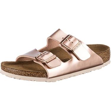 Imagem de Birkenstock Sandálias infantis Arizona, Cobre elétrico metálico marrom elétrico metálico cobre, 13-14