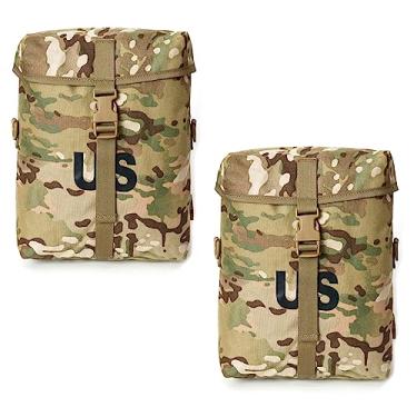 Imagem de MT Bolsa de sustentação MOLLE militar dos EUA, 2 peças, bolsa utilitária militar multicam