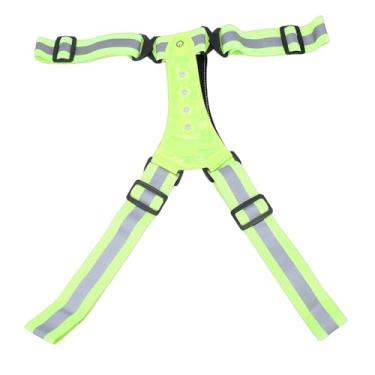 Imagem de Asixxsix Colete Refletivo de LED, Colete de Segurança de Alta Visibilidade Com Faixas Refletivas de Vários ângulos e 3 Modos de Luz, Colete de Corrida Recarregável para Ciclismo,