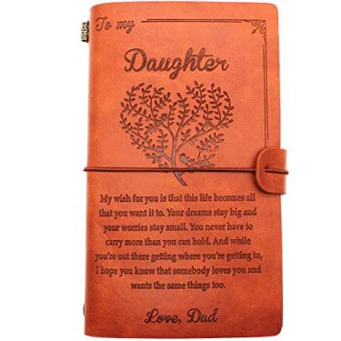 Imagem de Diário de couro – Presentes de pai para filha, aniversário, feriado, Natal, Ano Novo – 1 conjunto (10)