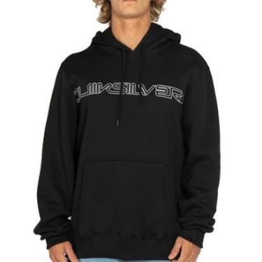 Imagem de Moletom Quiksilver Canguru Word Block WT25 Masculino-Masculino