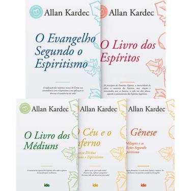 Imagem de Kit Obras Básicas Com 05 Livros Allan Kardec - 14x21 - Instituto De Di