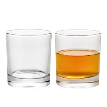 Imagem de Jogo 2 Copo Baixo Para Whisky Caipirinha Suco Cristal Wolff 350ml