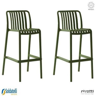 Imagem de Kit 2 Banquetas Outdoor Gávea Várias Cores - Rivatti, Verde