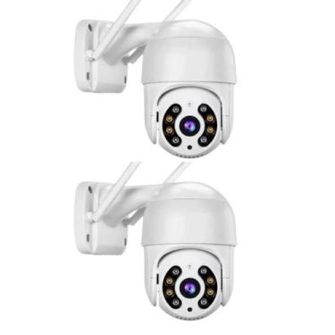 Imagem de Kit 2 Câmeras Segurança Wifi Smart IP Yoosee Áudio Infravermelho Sem F