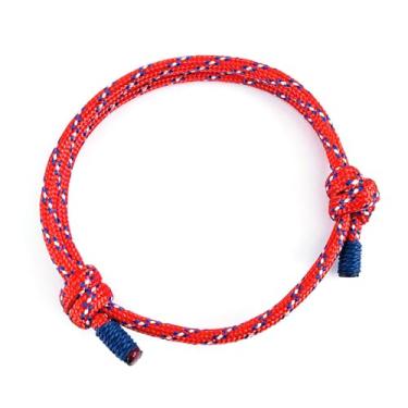 Imagem de ZJchao Pulseira de Corda de Pára-quedas, Camuflagem Vermelha Ajustável Unissex Pulseira de Amizade de Corda Moderna Com Design Artesanal Requintado, para Formatura, Namoro, Festa,