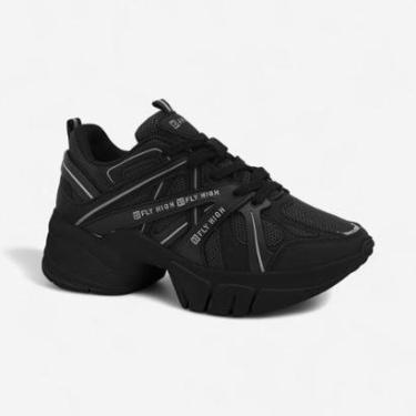 Imagem de Tênis Ramarim Casual Plataforma Preto-Feminino