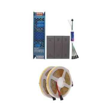 Imagem de Fita LED COB 24V Com Efeito De Água Corrente Sincronizada WS2811, Inte