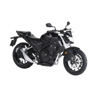 Imagem de Modelo De Motocicleta Diecast Honda CB650 CB400F Em Escala 1:12 Com Di