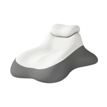 Imagem de Llazsybz Travesseiro de Espuma Viscoelástica em Formato de Cunha para Cama, Ideal para Dormir de Bruços, com Massagem, Perfeito para Posição Deitada de Lado Ou, Cinza Escuro Cinza Claro, Tamanho real