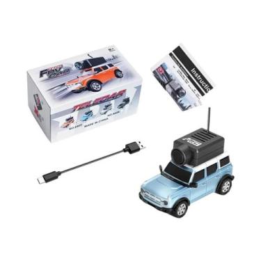 Imagem de Carro Mini RC Em Escala 1/64 Com Câmera HD Controle Remoto De 24GHz Co