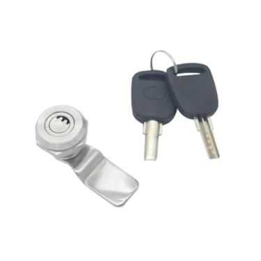 Imagem de MS705 Caixa de distribuição Crescent trava de lata de lixo 304 fechadura de aço inoxidável 20 x 22 abertura 1 peça