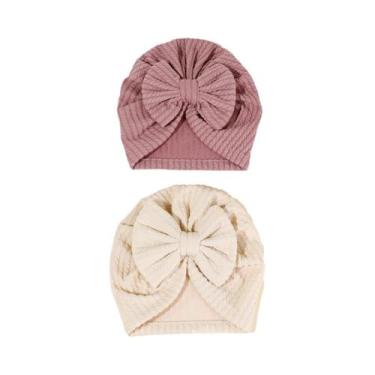 Imagem de Chapéu Turbante Com Laço Para Bebê Menina Recém-Nascida, Acessórios Pa