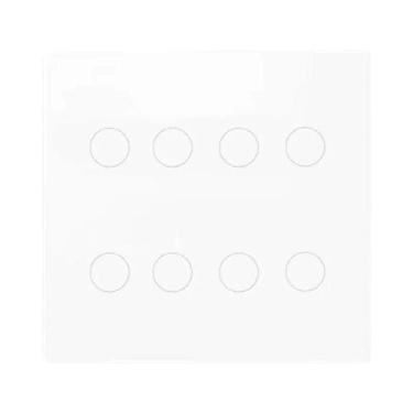 Imagem de Interruptor De Luz De Painel De Vidro Inteligente 4x4 Com Sensor De To
