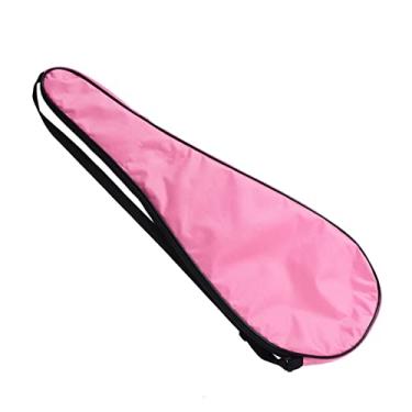 Imagem de Generic Bolsa de Raquete de Squash Acolchoada Leve, Resistente a Arranhões, Bolsa Com Alça Ajustável para Atletas Unissex (Rosado)