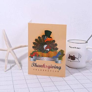 Imagem de aqxreight Natal Halloween DIY Strass Pintura Cartão Boneco de Neve Art Craft 04# 2 Estéreo e Parece Realista um Padrão Tipos de Opções de Presentes Variedade Parentes Strass (Fruta de Peru GN03)