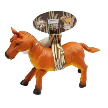 Imagem de Cavalo Selvagem caramelo em Vinil com Som - toy king