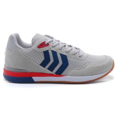 Imagem de Tênis Masculino Academia Caminhada Casual  9500 - Dix, 38, Cinza, Verm