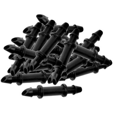 Imagem de Kit 30 Conector 4mm p/ Microtubo Conexão p/ Sistema de Irrigação Durab
