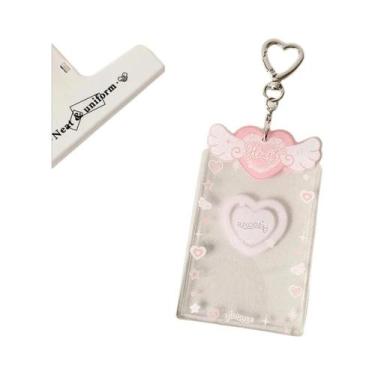 Imagem de Chaveiro De Anjo Fofo, Suporte Transparente Para Photocard Kpop, Charm