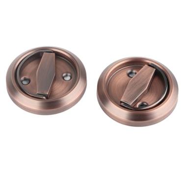 Imagem de aqxreight Alça Redonda - Alça Dupla Face de Aço Inoxidável 304 para Portas de Banheiro e Bolso - Design Resistente à Ferrugem Com Mecanismo de Trava Segura - Acessórios de Ferragens para Portas