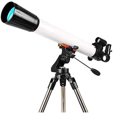 Imagem de pcagfaajmh Telescópio Astronômico Refrator Astronômico de Alta Ampliação Telescópio Astronômico Externo 270X Design de Refrator Óptico Monocular Tripé Portátil