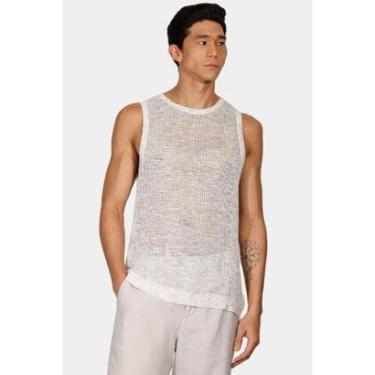 Imagem de Tricot Aramis Manga Curta Regata Ponto Rede Cáqui-Masculino