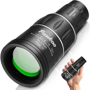 Imagem de Telescópio monocular HD 10 x 55 com tripé adaptador para smartphone e bolsa portátil, prisma BAK4 e lente FMC, adequado para amplo campo de visão para observação de pássaros, mochila e visualização da