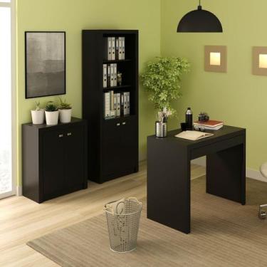 Imagem de Conjunto de Escritório com Balcão, Mesa 1 Gaveta e Armário Alto com 2 