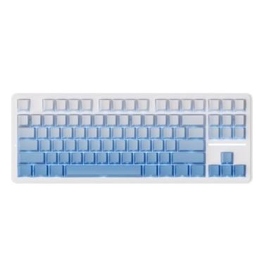 Imagem de ATK Teclado mecânico sem fio A87 Pro, TKL de 87 teclas, suporte de junta, troca a quente, RGB tri-modo (azul gelo)