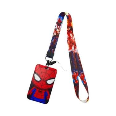 Imagem de Porta-Crachá De Super-Herói Disney Para Meninos, Cordão De Desenho Ani