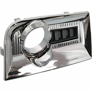 Imagem de Peças de reposição de bisel de neblina DAT Auto para GMC Terrain 2010-2015, exceto Denali Right Passenger Side Chrome Front GM1039123
