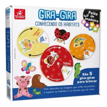 Imagem de Jogo Educativo Gira-Gira Conhecendo os Habitats - Brincadeira de Criança