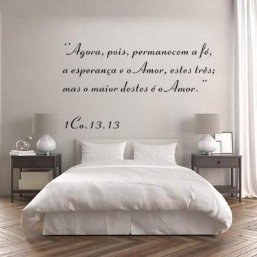 Imagem de Adesivo De Parede 1 Coríntios 13:13 - Lojinha Da Luc Adesivos