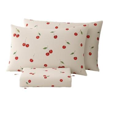 Imagem de Jogo De Lençol Percal 180 Fios Algodão (CEREJA,CASAL)