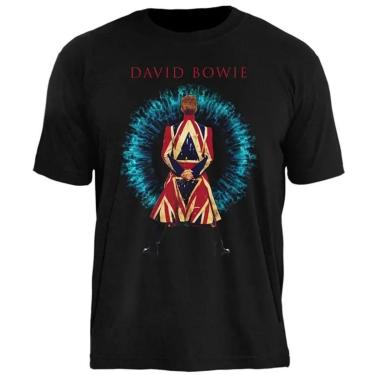 Imagem de Camiseta David Bowie Stamp Unissex em Algodão Manga Curta-Unissex