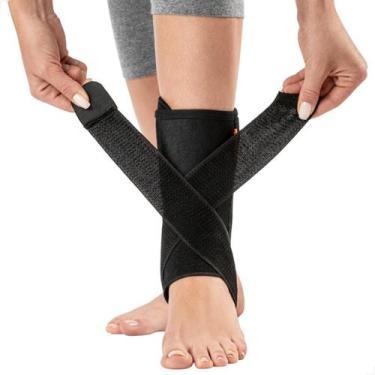 Imagem de Tornozeleira Estabilizador de Tornozelo com Talas laterais Ortopédica 