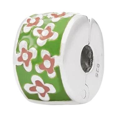 Imagem de Berloques De Prata Com Acabamento Verde Em Formato De Abacate, Besouro